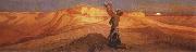 Elihu Vedder Prayer for Death in the Desert. oil painting artist
